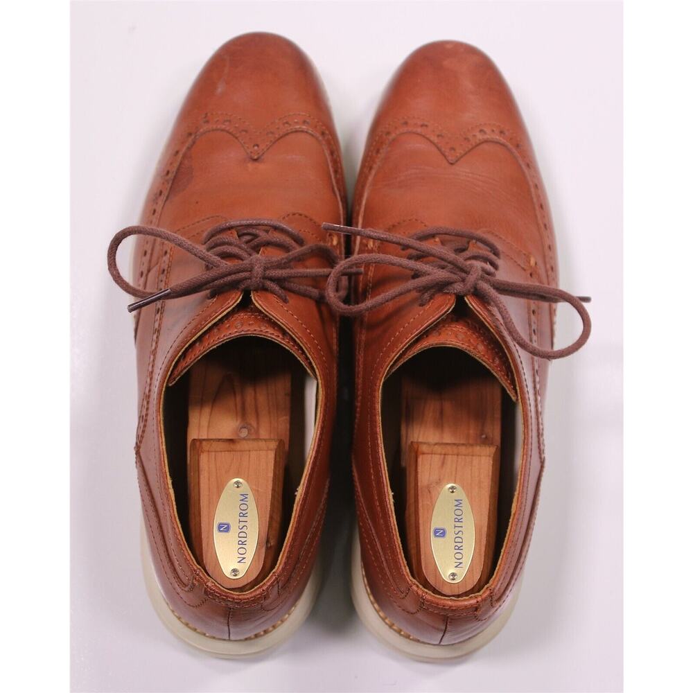 Cole-Haan Men's Original Grand Wingtip Oxford Brown Dress Shoes Men's US 11 W - Picture 5 of 11